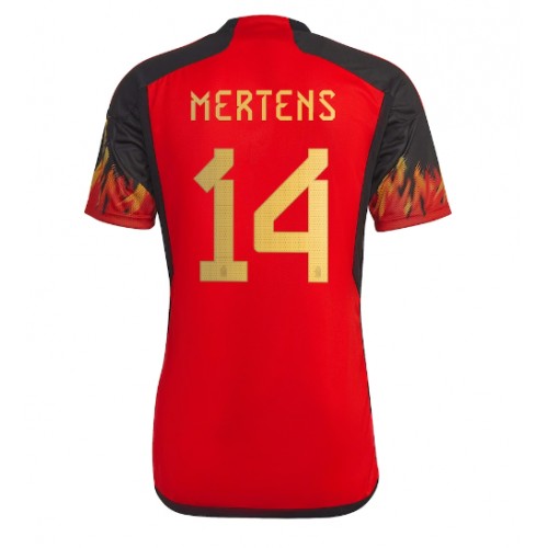 Belgien Dries Mertens #14 Hjemmebanetrøje VM 2022 Kort ærmer